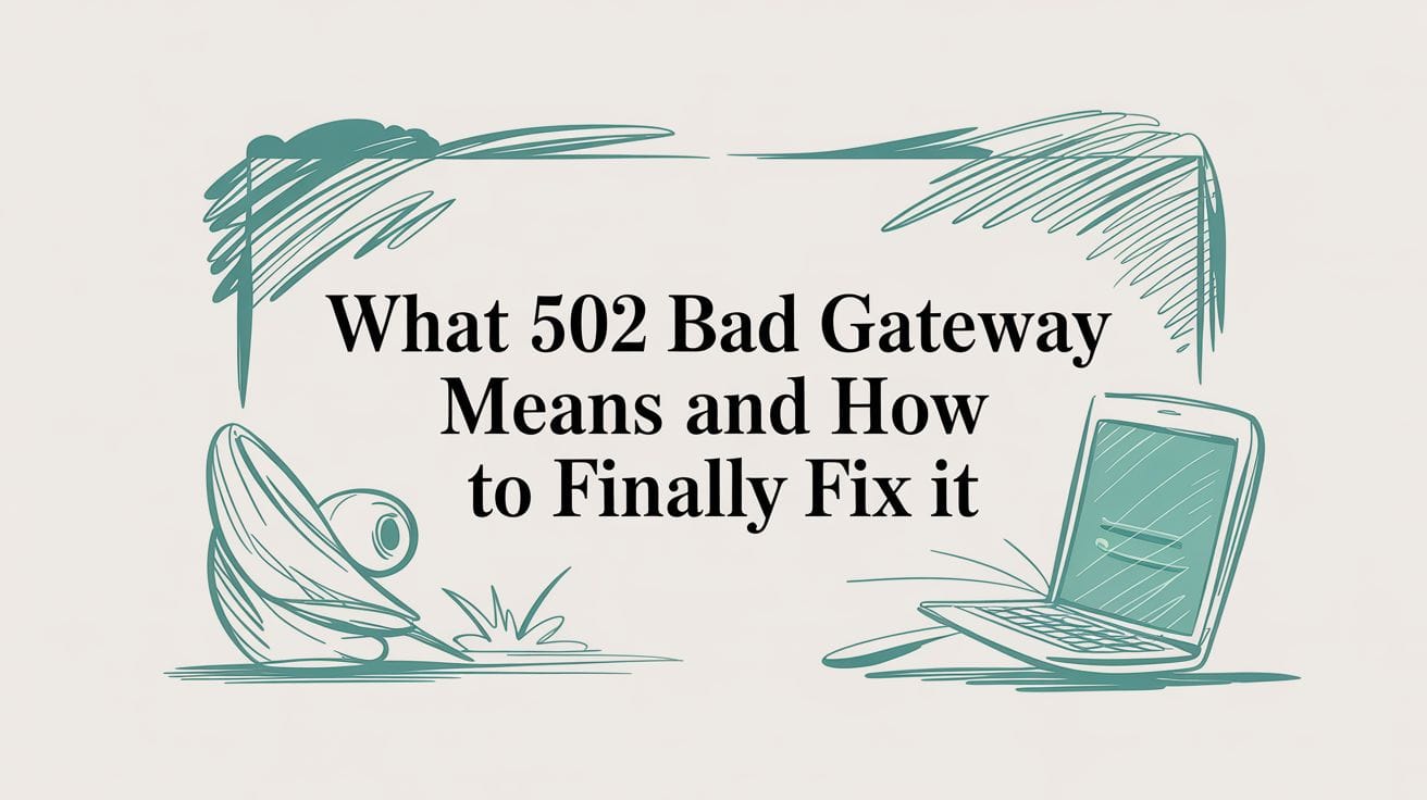 What 502 Bad Gateway Means and How to Finally Fix It
