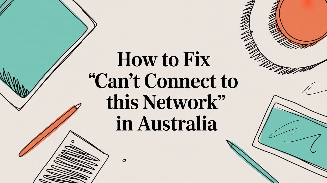 How to Fix ‘Can’t Connect to This Network’ in Australia
