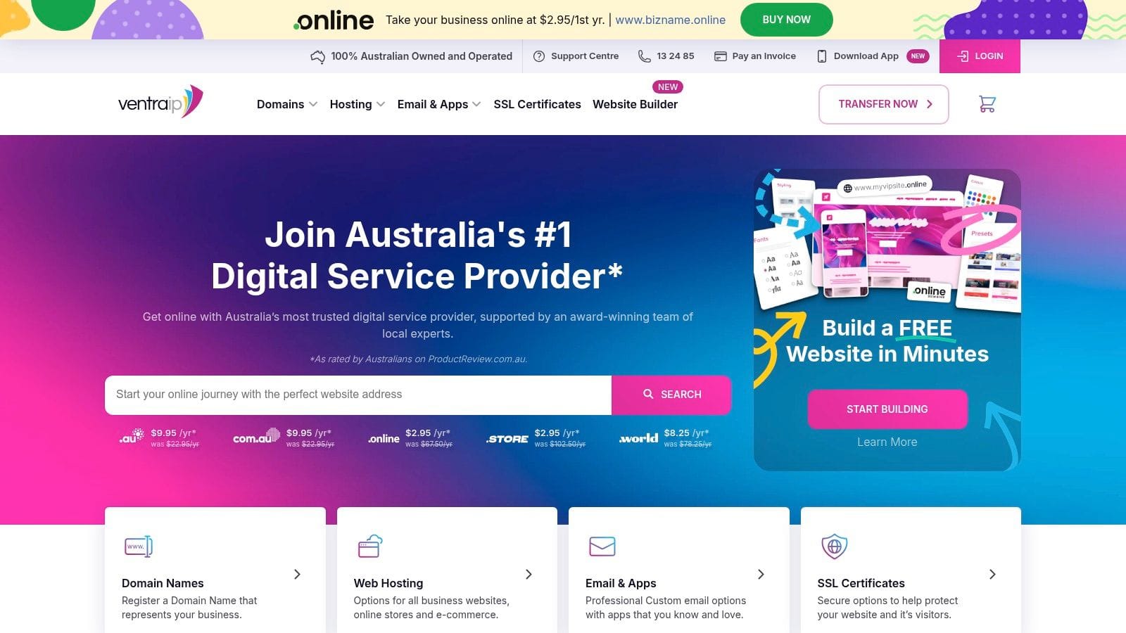 7 Best Alternatives to Global Hosting Brands in Australia for 2026 3 Ventraip australia
