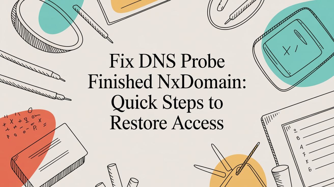 Fix dns probe finished nxdomain: Quick Steps to Restore Access