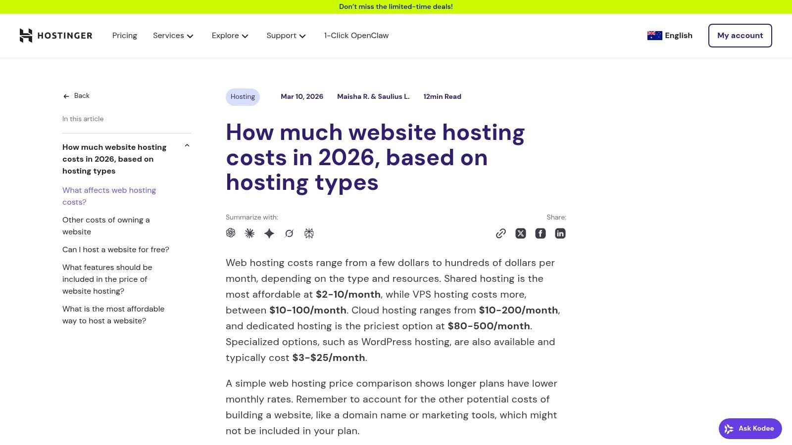 7 Hidden Costs of Budget Web Hosts in Australia for 2026 4 Hostinger au – 2026 hosting cost overview (with renewal/pricing mechanics)