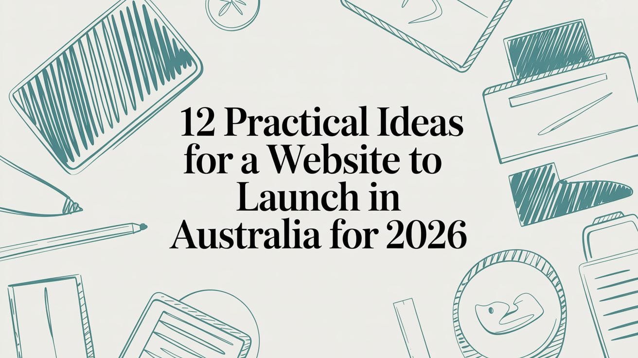 12 Practical Ideas for a Website to Launch in Australia for 2026