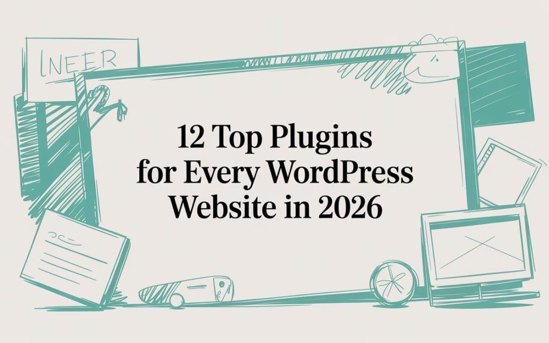 Top plugins for every wordpress website sketch illustration