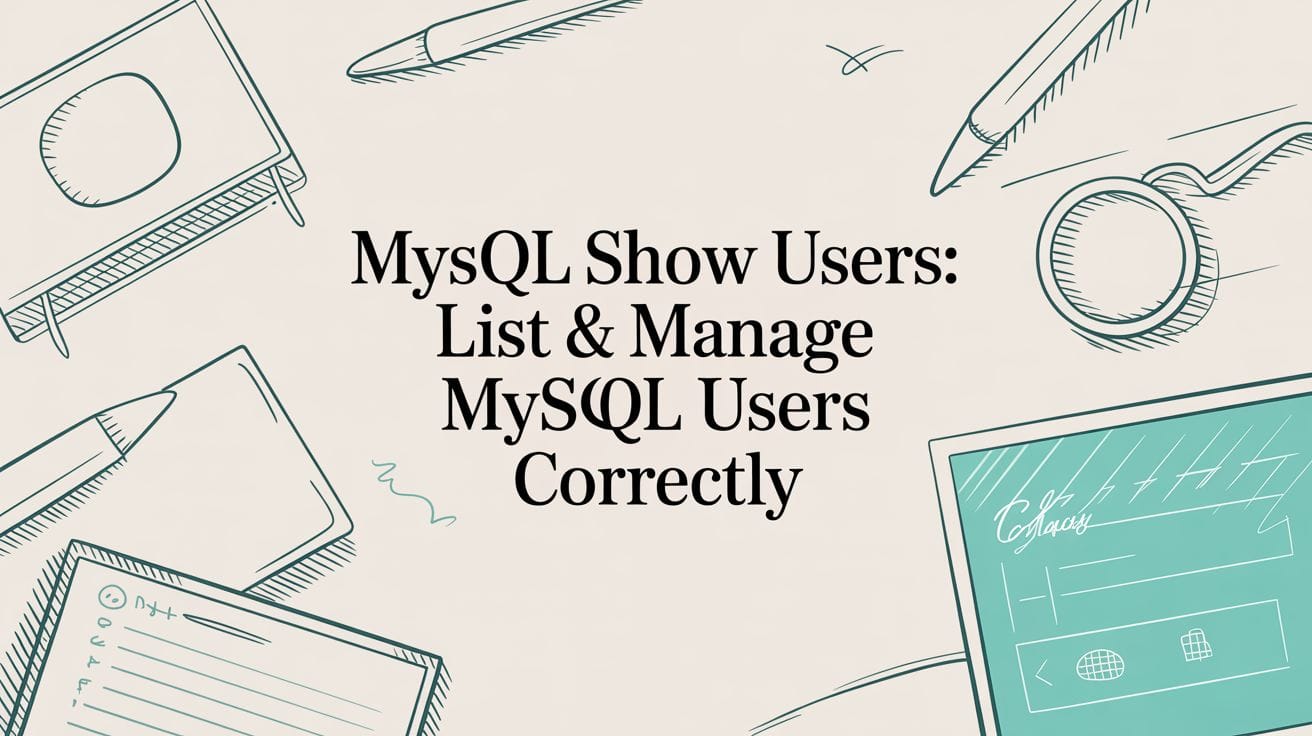 mysql show users: List & Manage MySQL Users Correctly