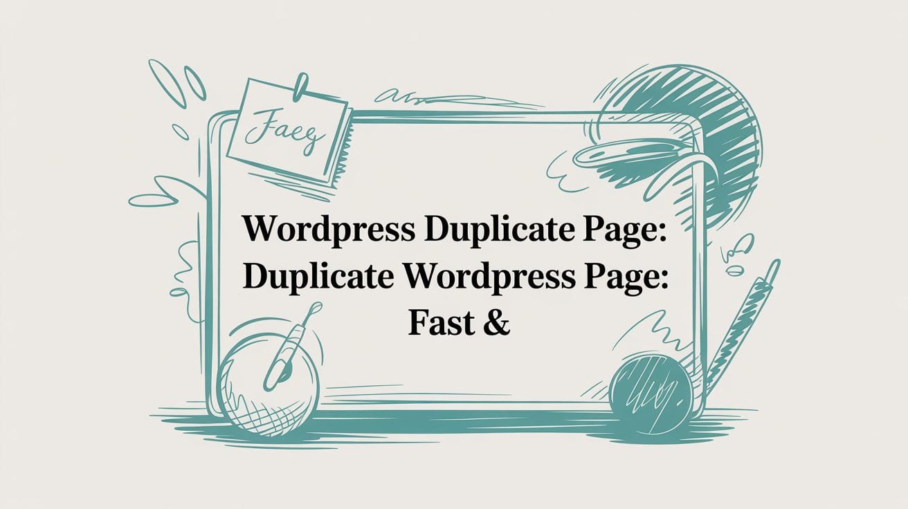 WordPress Duplicate Page: Duplicate WordPress Page: Fast &