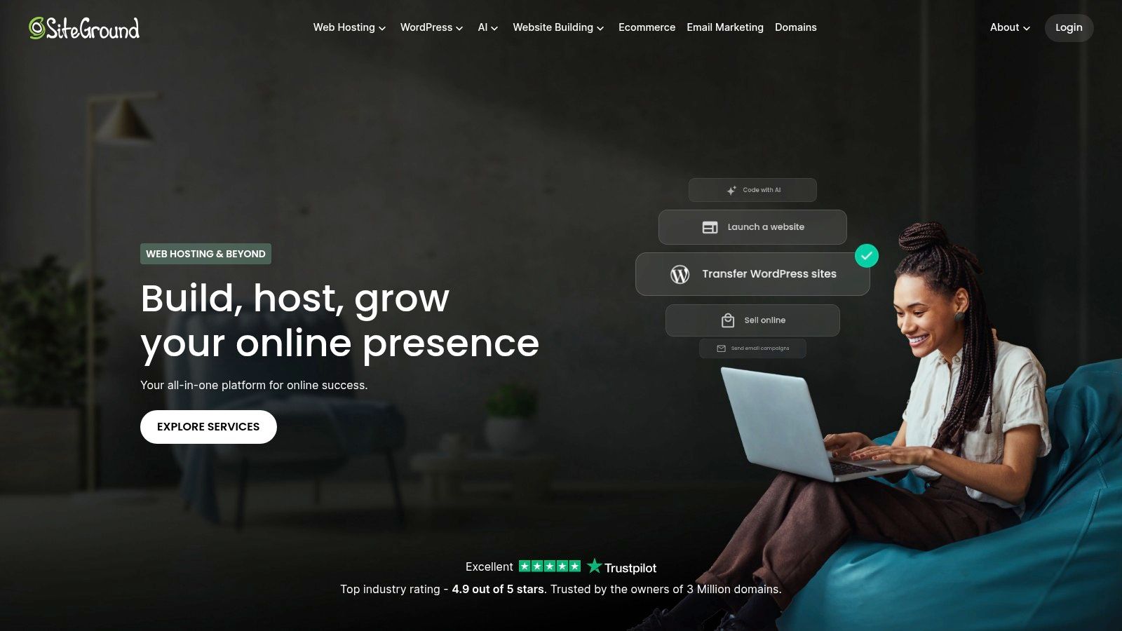 Best Web Hosting for Beginners: 7 Top Providers 2026 4 Siteground