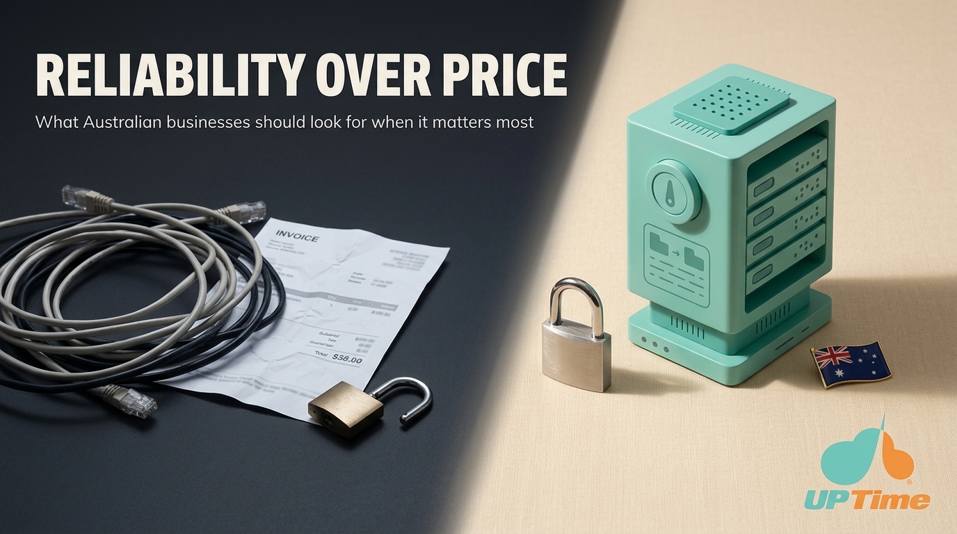 What Australian businesses should look for when reliability matters more than a bargain hosting price
