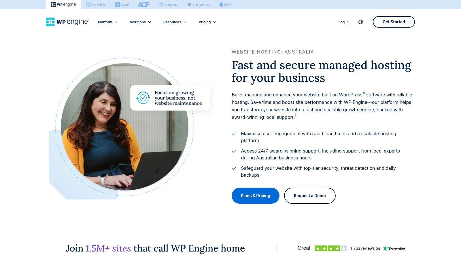 7 Fastest Web Hosting Australia Providers Tested for 2026 7 Wp engine