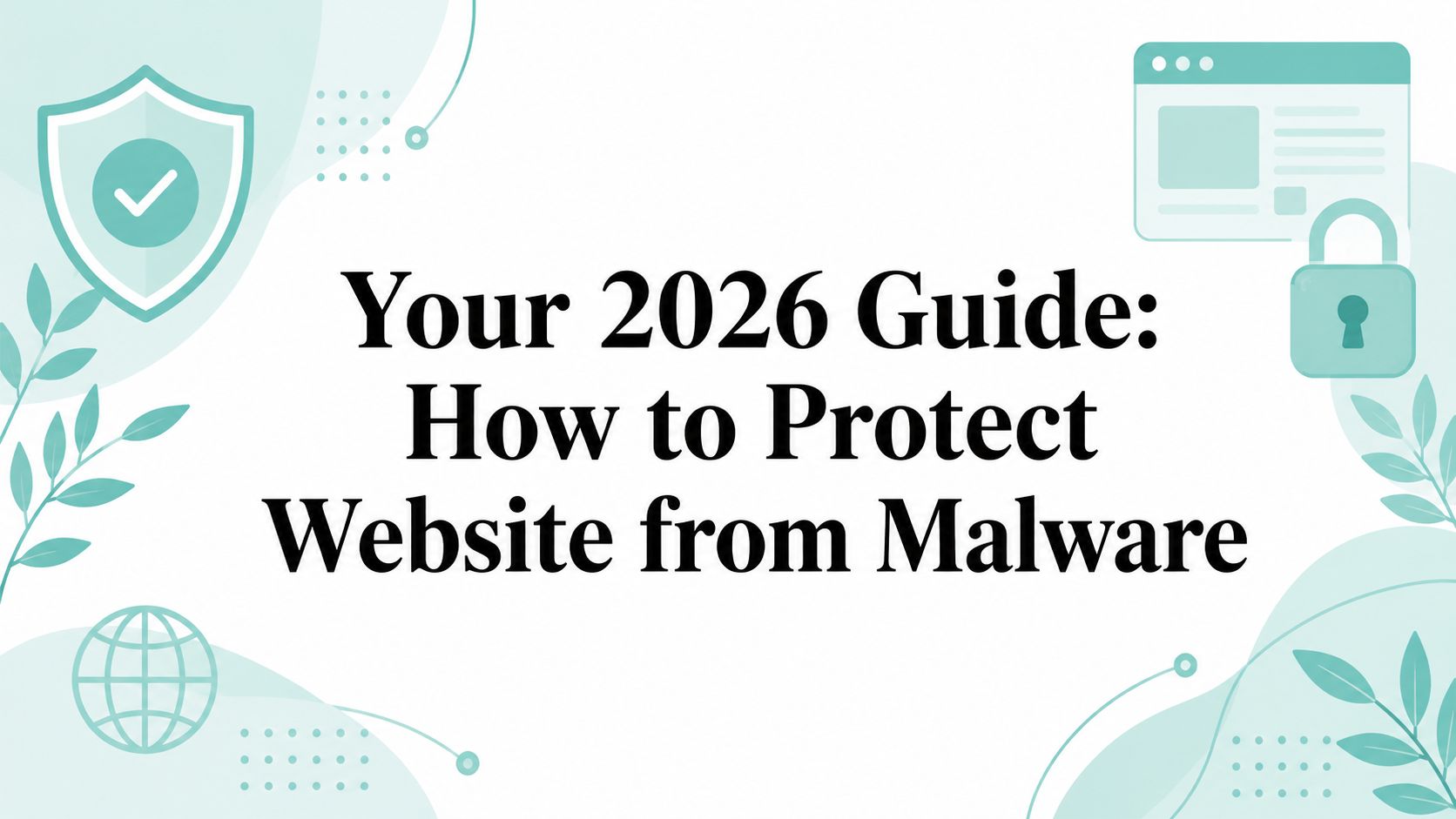 Your 2026 Guide: How to Protect Website from Malware