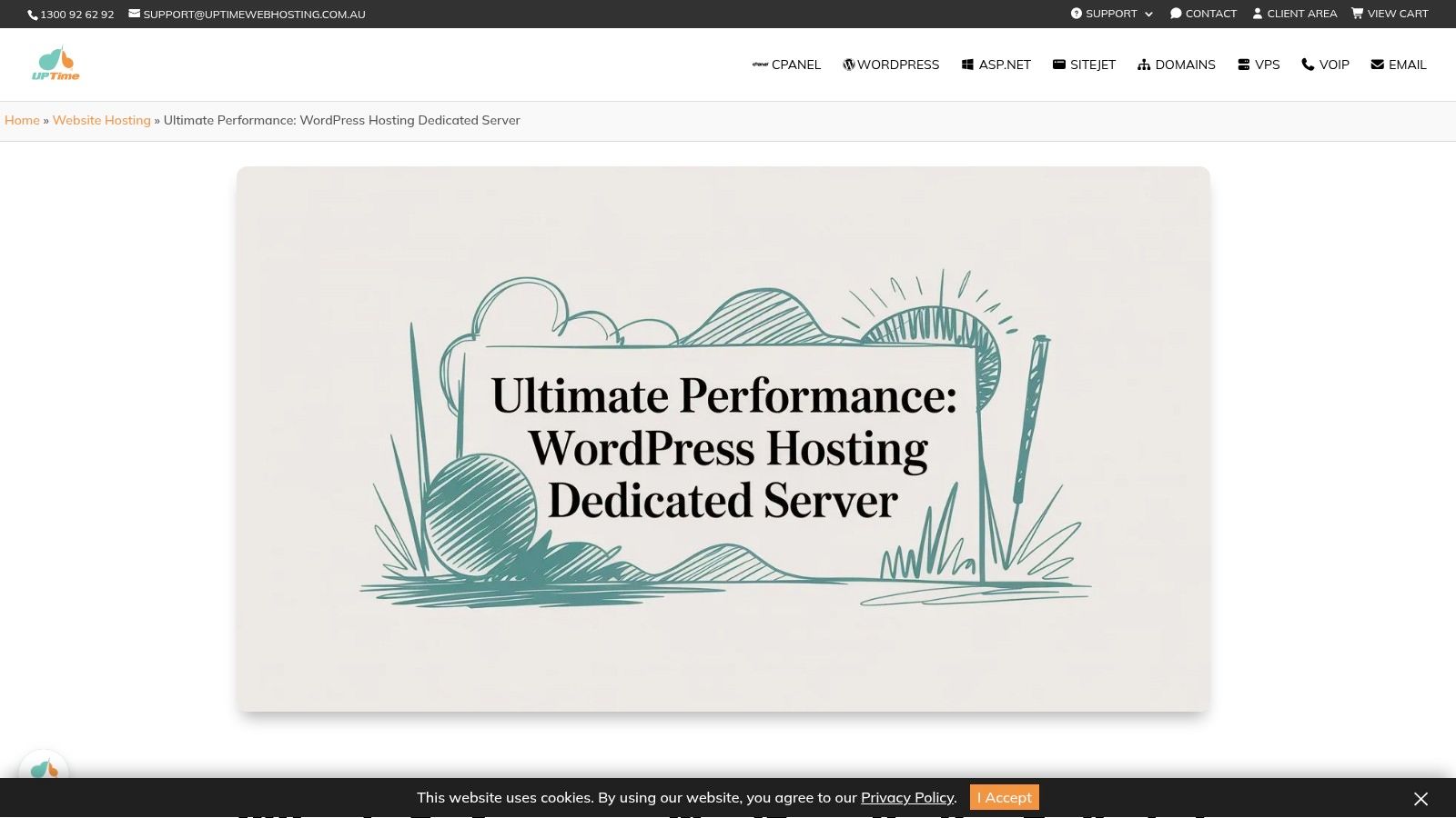 Your 2026 Guide: How to Protect Website from Malware 5 Screenshot from https://uptimewebhosting. Com. Au/website-hosting/wordpress-hosting/