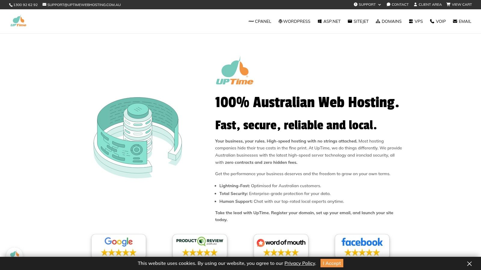 Unlock Secure Web Hosting with Free SSL for Your Business 5 Screenshot from https://uptimewebhosting. Com. Au