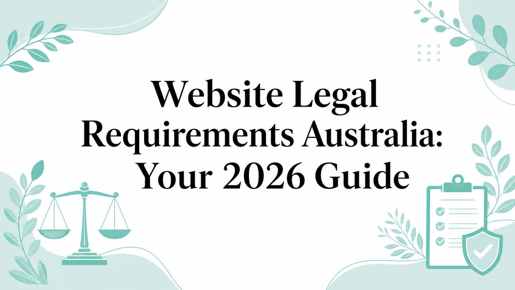 Website Legal Requirements Australia: Your 2026 Guide