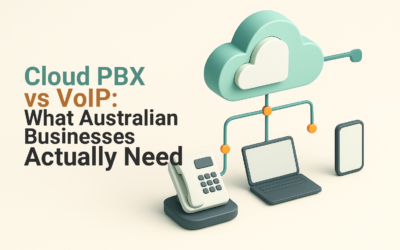 Cloud PBX connecting an Australian office and remote staff through VoIP