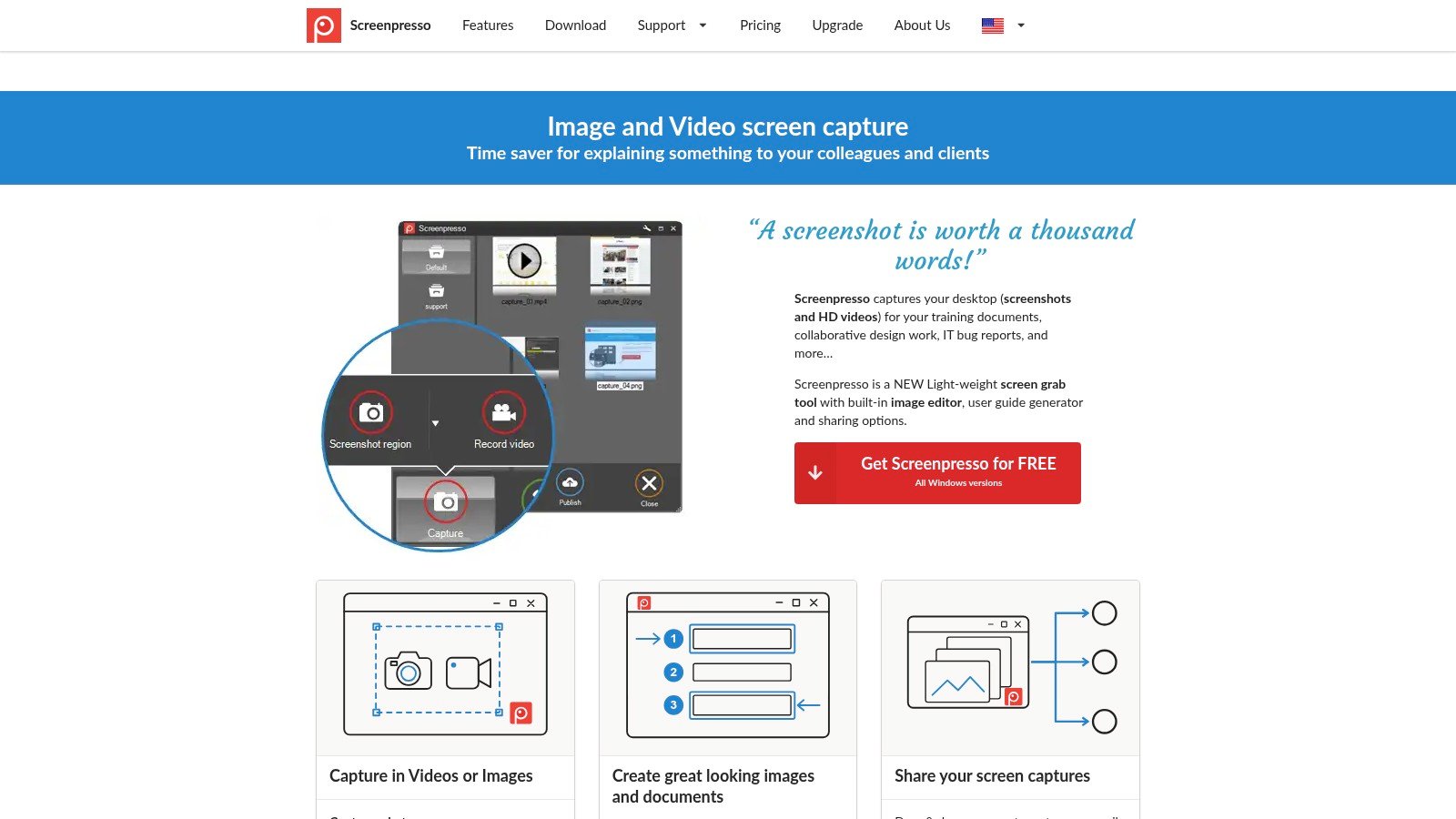10 Snagit Alternatives for Australian Teams 9 Screenpresso website