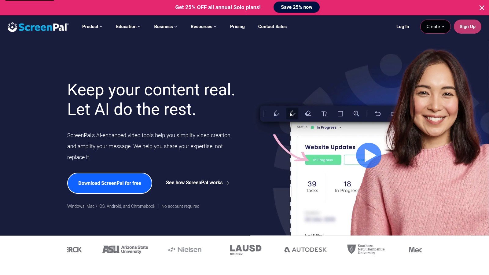 10 Snagit Alternatives for Australian Teams 12 Screenpal website
