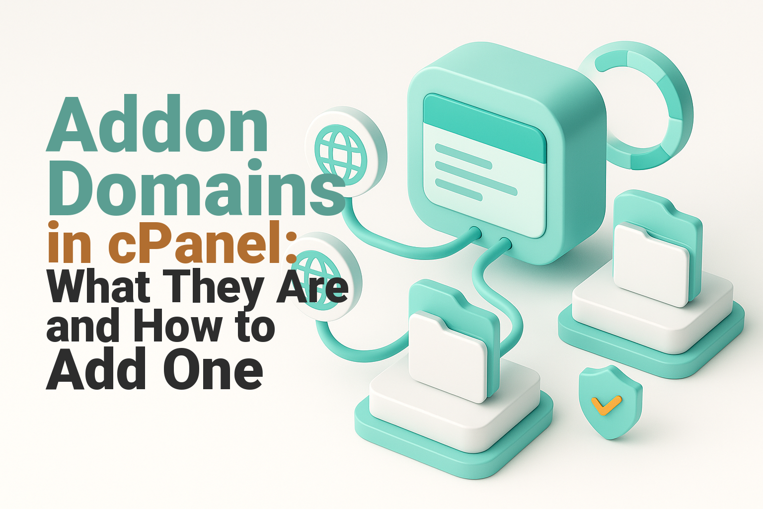 Two domain names connected to one cPanel account with separate website folders