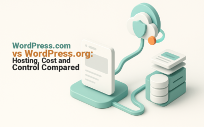A business website choosing between a managed platform and self-hosted WordPress.