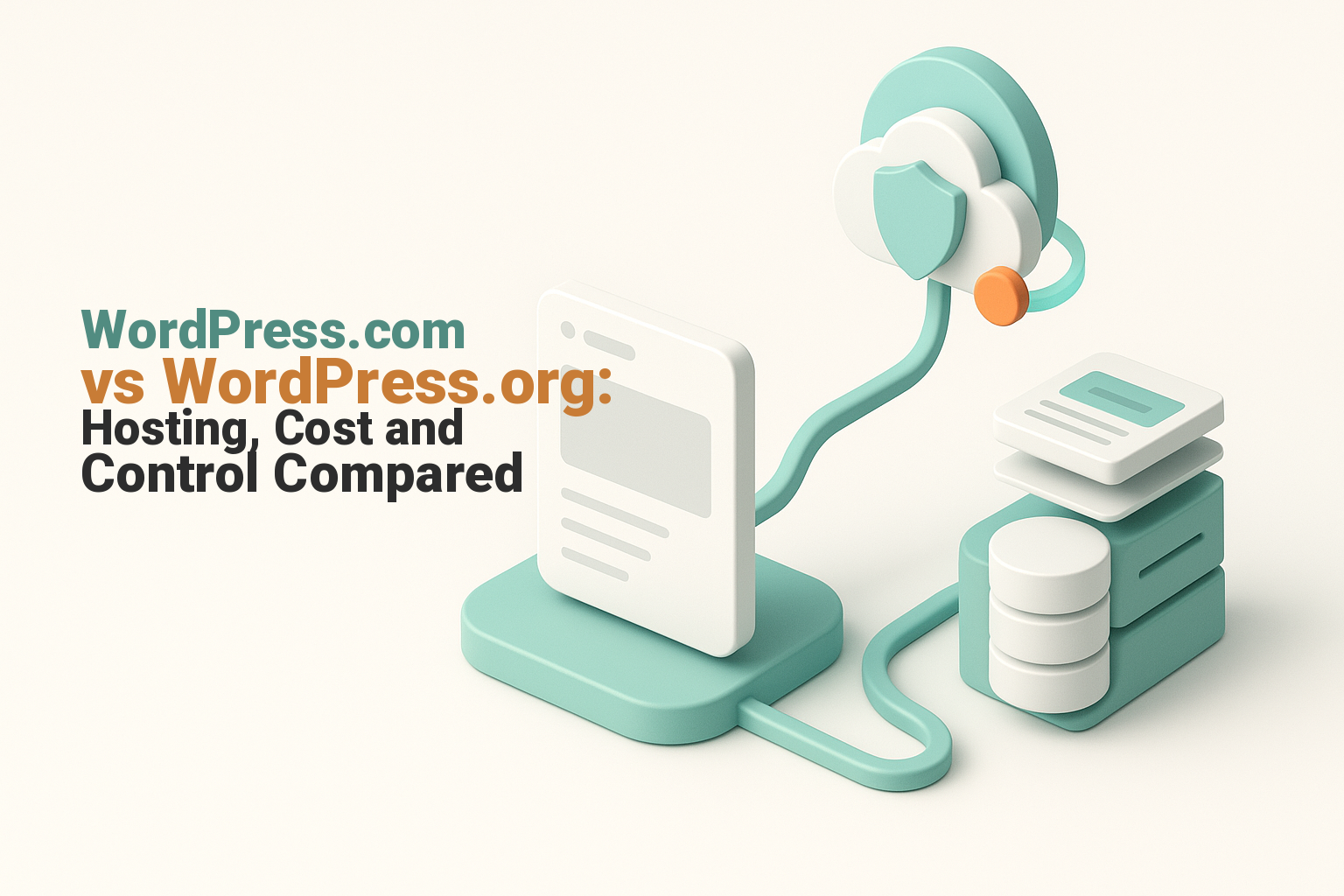 A business website choosing between a managed platform and self-hosted WordPress.
