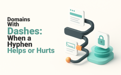 Domains With Dashes: When a Hyphen Helps or Hurts Two domain routes compare a continuous name with one separated by a hyphen