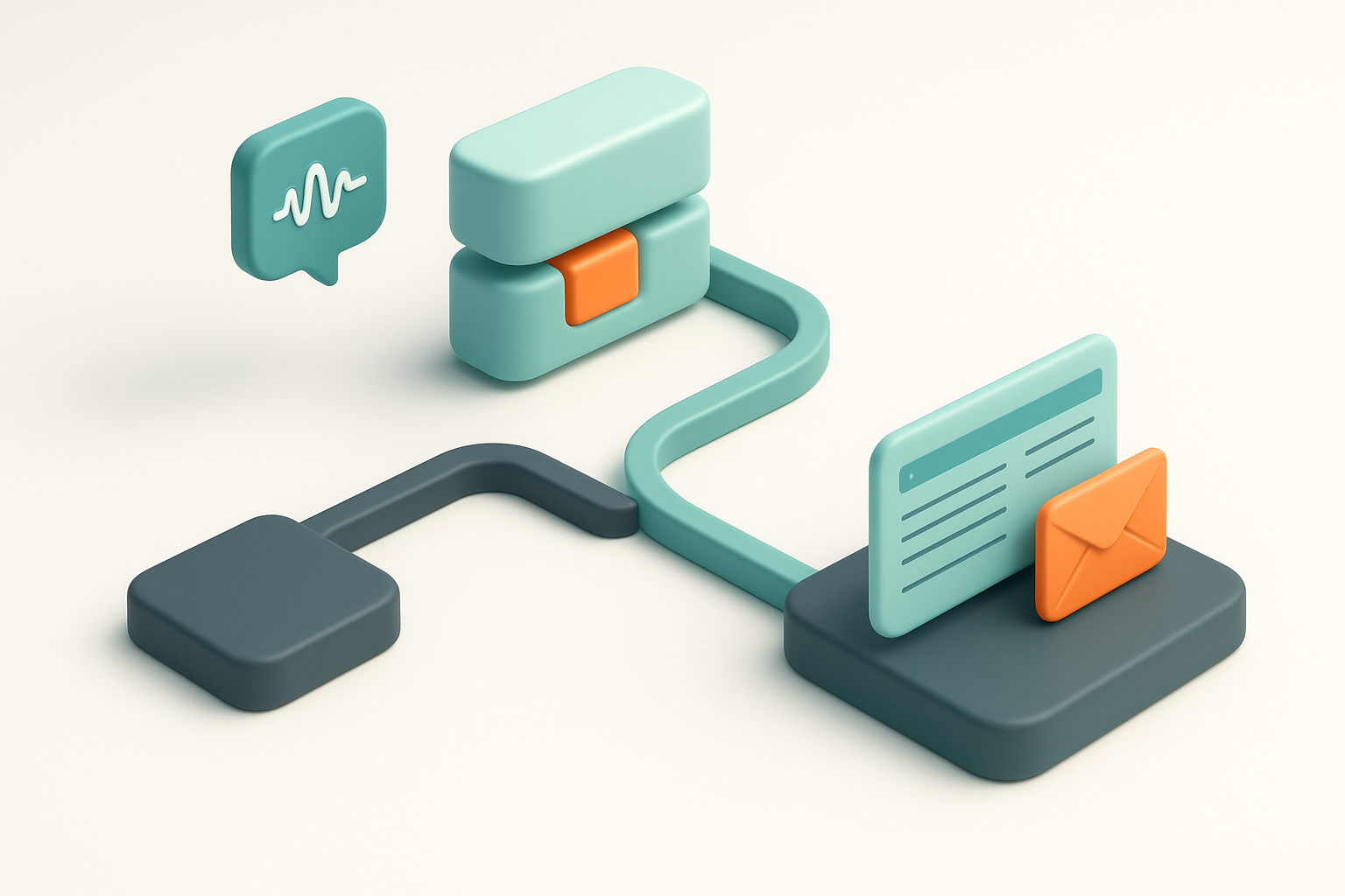 A spoken hyphenated domain splits into correct and incorrect browser and email routes