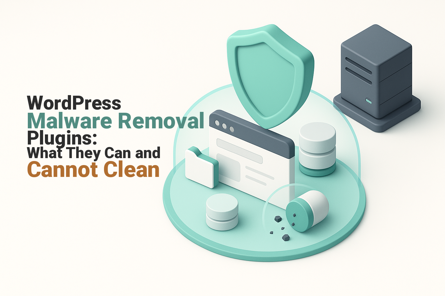 WordPress scanner quarantining malware while server-level threats remain outside its reach