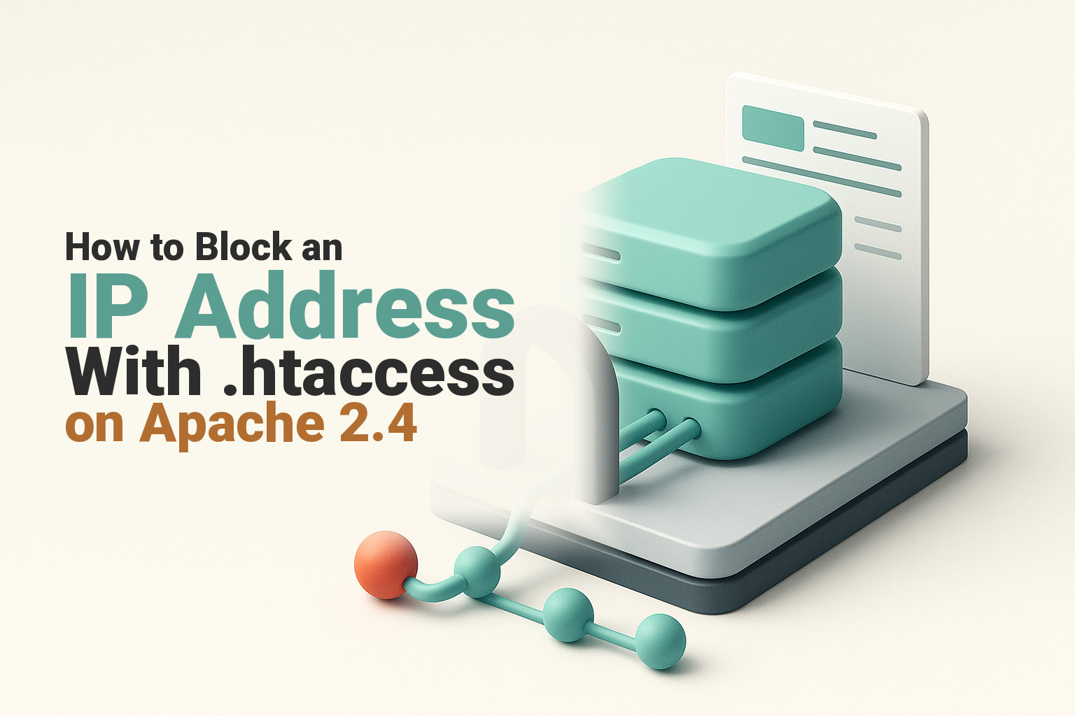 Apache server access gate blocking one network source beside a configuration file