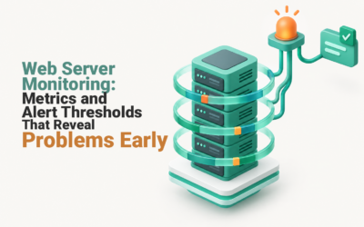 Web Server Monitoring: Metrics and Alert Thresholds That Reveal Problems Early Web server connected to uptime, latency, error, capacity and certificate monitoring signals