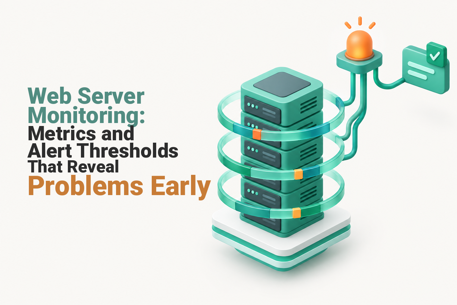 Fast Australian Website Hosting Services 18 Web server connected to uptime, latency, error, capacity and certificate monitoring signals
