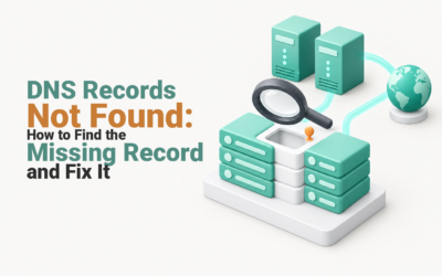 DNS records being traced through authoritative nameservers to find a missing entry