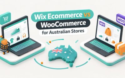 Wix Ecommerce vs WooCommerce for Australian Stores wix-ecommerce-vs-woocommerce-comparison-graphic