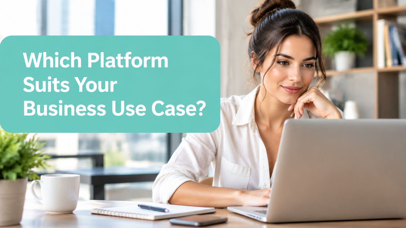Wix vs WooCommerce for Australian Stores Compared 6 A professional woman sitting at a desk with a laptop, reflecting on business platform choices.