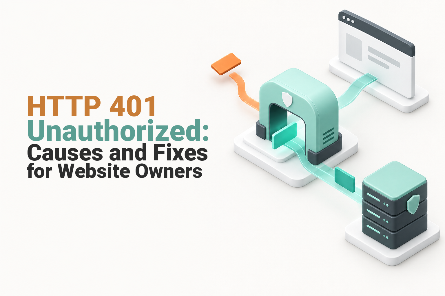 Website request stopped at a locked authentication gateway before reaching a server