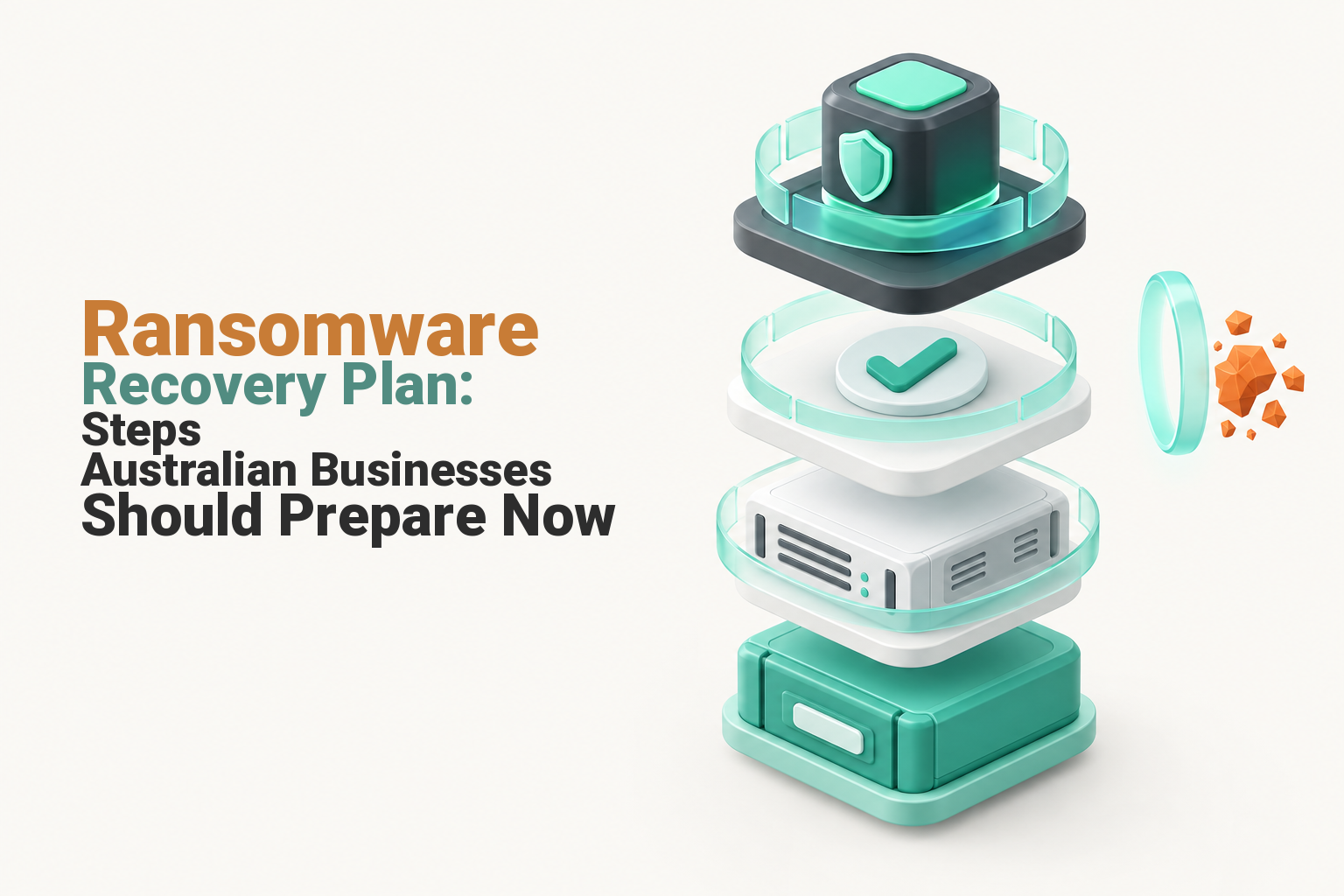 Protected business backups supporting recovery from a contained ransomware attack