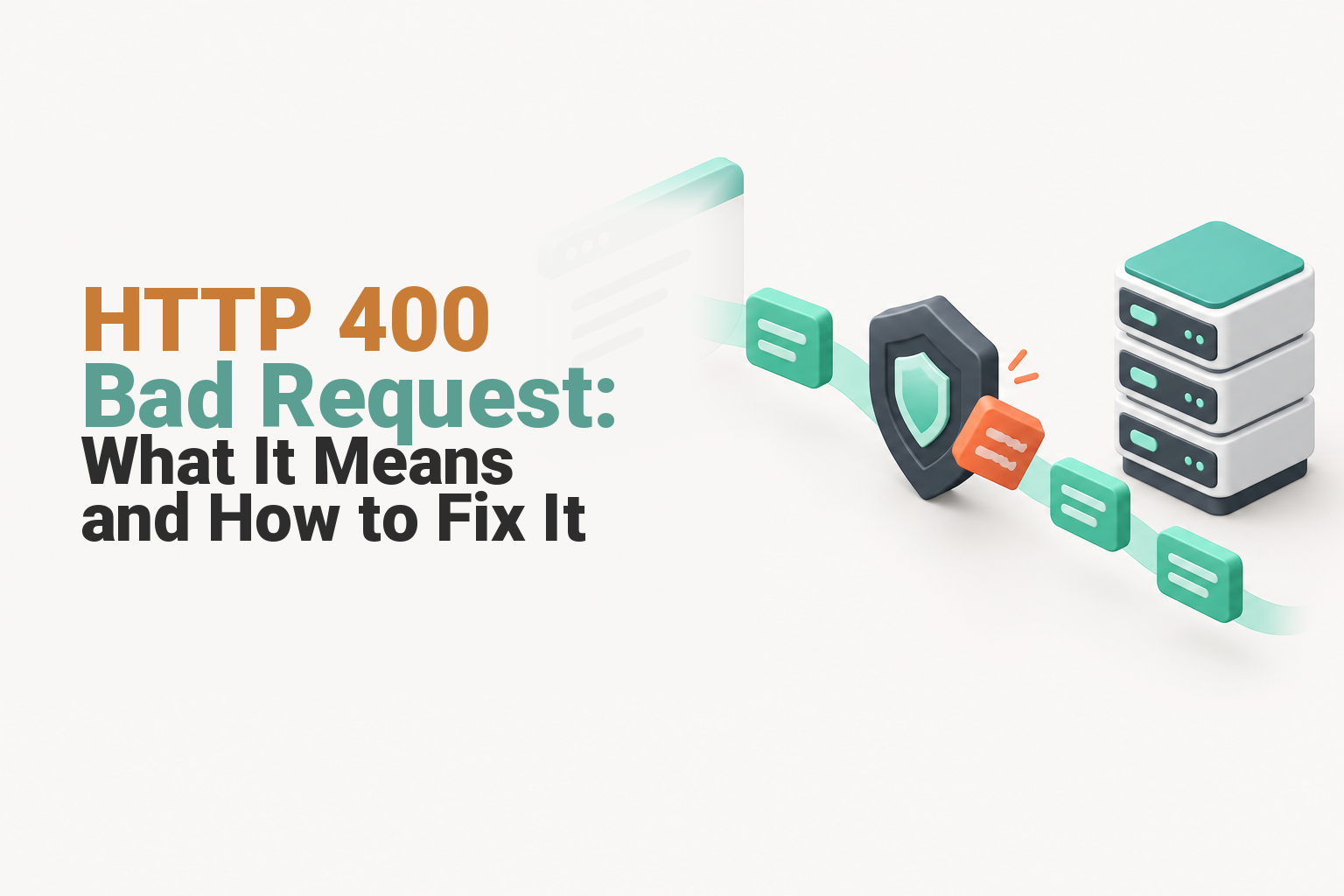 Browser request rejected before reaching a website server