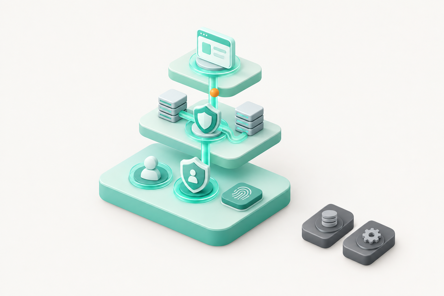 Layered restoration order from trusted administration to lower-priority systems