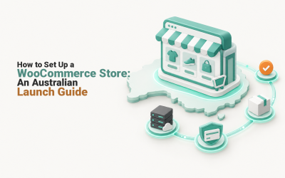WooCommerce store setup connected to hosting, payments, shipping, security and backups
