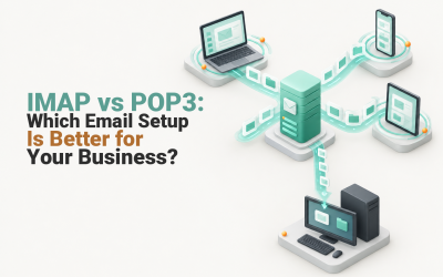 Business email syncing to several devices beside a single-device POP3 download setup