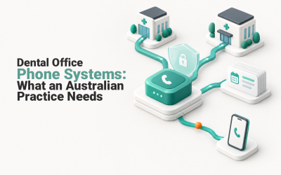 Dental Office Phone Systems: What an Australian Practice Needs Cloud phone hub routing dental practice calls to reception, remote staff and multiple clinics