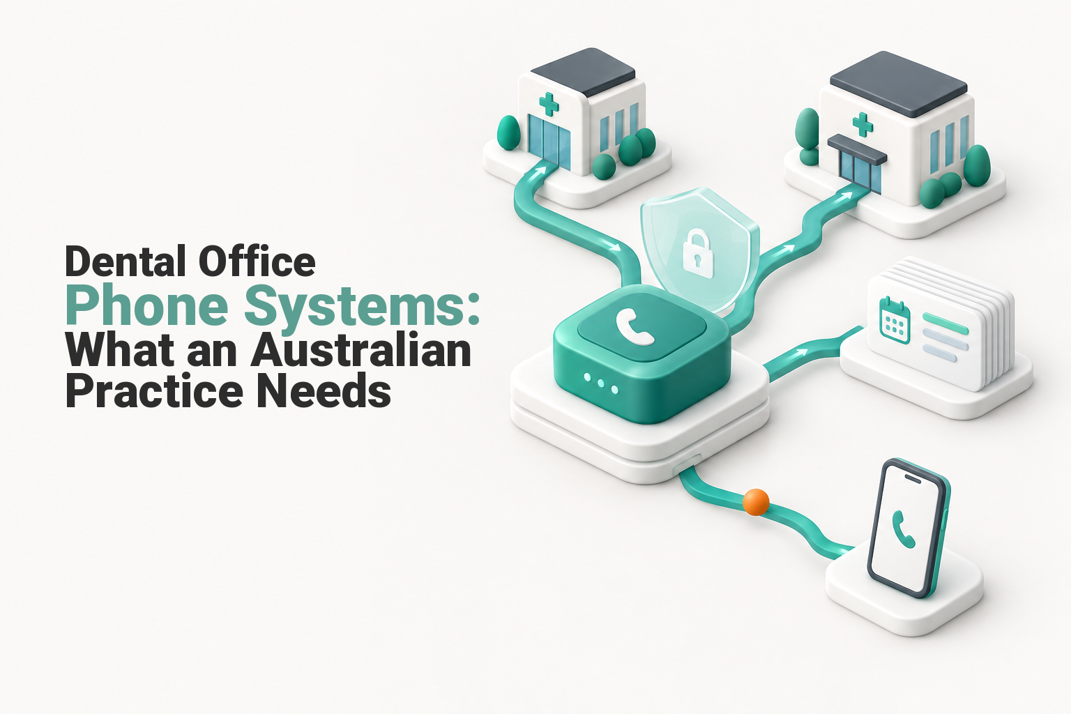 Cloud phone hub routing dental practice calls to reception, remote staff and multiple clinics