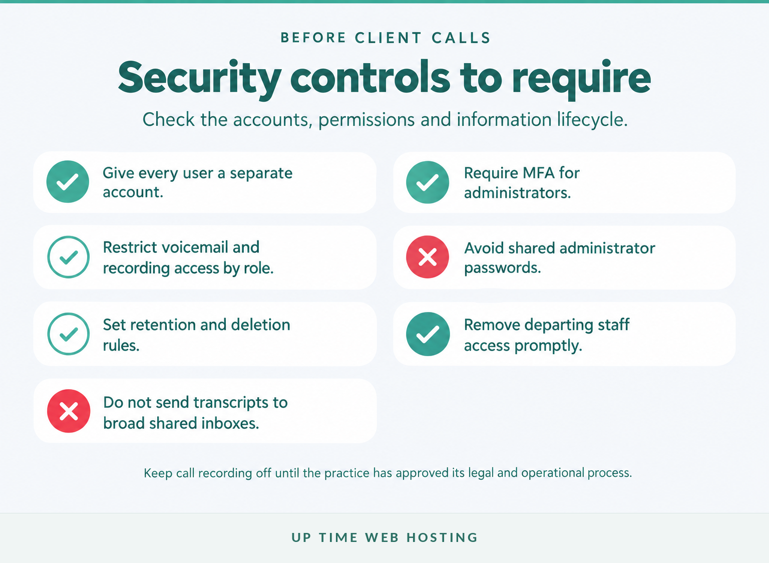 Best Phone System for a Small Law Office in Australia 3 Security and confidentiality checklist for an australian law office phone system