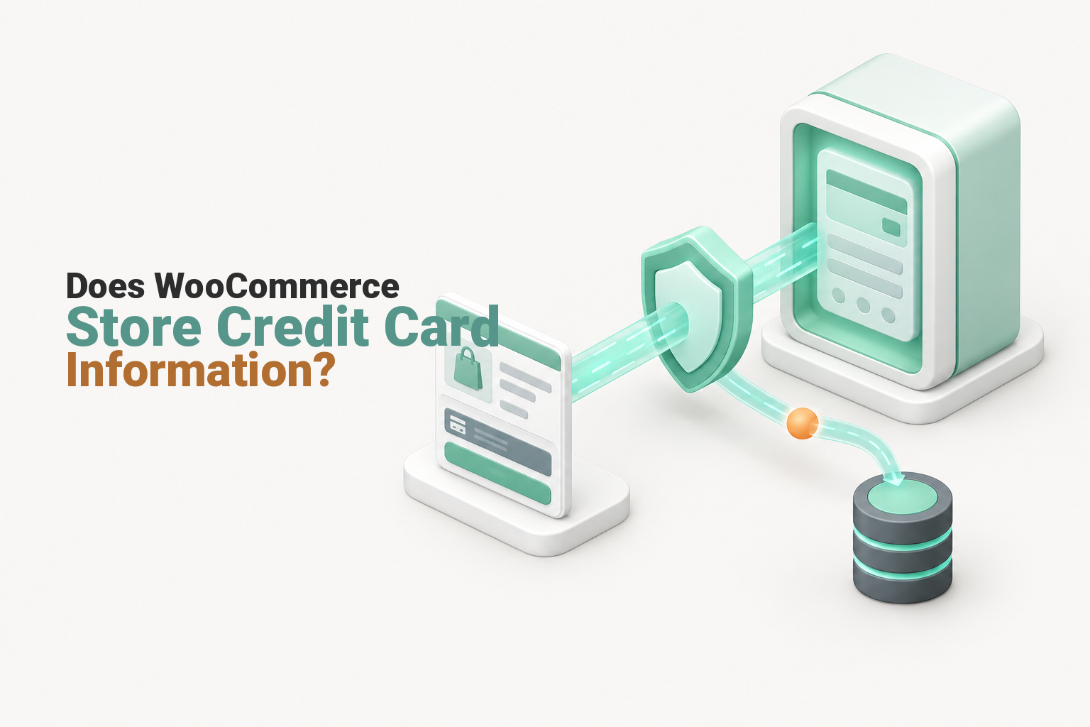 Woocommerce checkout sending card data to a processor while retaining a payment token.